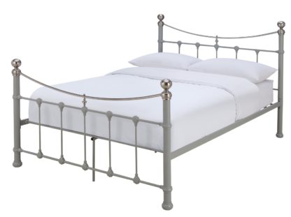 An Image of Argos Home Jayna Kingsize Metal Bed Frame - Black