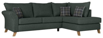 51f9f9782e42fb756ba30a764fe5716492cf4ed086eaa80ba6a9396a4f56161f.jpg An Image of Argos Home Kayla Right Corner Fabric Sofa - Charcoal