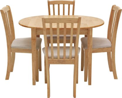 Banbury Solid Wood Extending Table, Round Table And 4 Chairs Argos