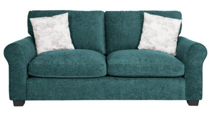 An Image of Argos Home Tammy 3 Seater Fabric Sofa - Wine