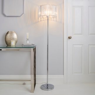 An Image of Prism Chrome Floor Lamp Chrome