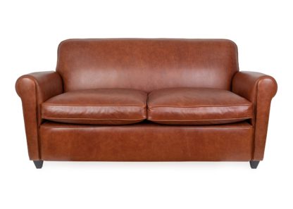 An Image of Heal's Barrington II 2-Seater Sofa Tan Leather
