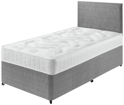 An Image of Argos Home Elmdon Deep Ortho Single Divan Bed - Grey