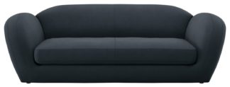 An Image of Habitat Layla 4 Seater Velvet Sofa - Charcoal