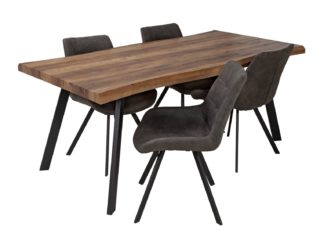 An Image of Habitat Tribeca Wood Effect 6 Seater Dining Table