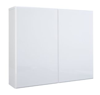An Image of Argos Home Gloss Double Wall Cabinet - White