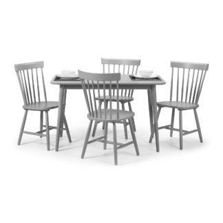An Image of Torino Table & 4 Chairs Grey