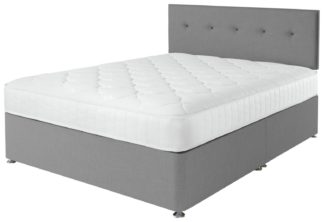 An Image of Argos Home Dalham Memory Grey Divan - Double