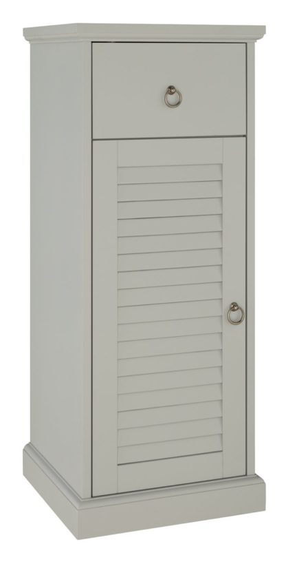 An Image of Argos Home Le Marais Louvered Single Unit- Grey