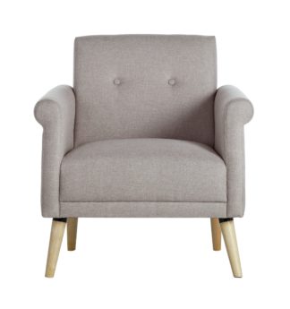 An Image of Habitat Evie Fabric Armchair in a Box - Natural