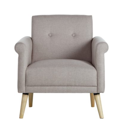 596c3015aa9066d2c3da6c13fd5a707488d0455b55d9ba98c56d7f5a18455176.jpg An Image of Habitat Evie Fabric Armchair in a Box - Natural