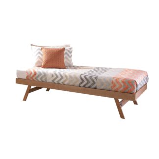 An Image of Madrid Natural Wooden Trundle Natural