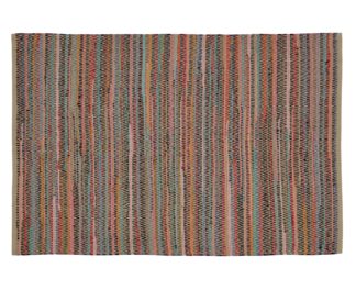 An Image of Habitat Faux Chindi Brights Rug - 120x160cm