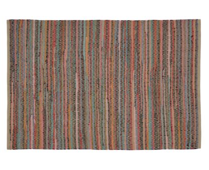 An Image of Habitat Faux Chindi Brights Rug - 120x160cm