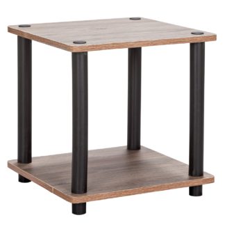 An Image of Argos Home New Verona Side Table - Dark Wood Effect