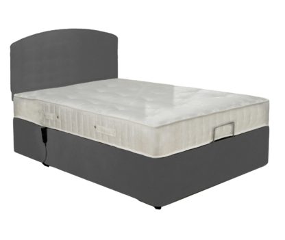 An Image of MiBed Berrington Adjustable Double Bed Frame with Guard