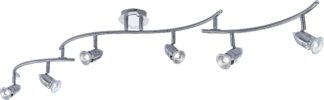 An Image of Argos Home Norton 6 Light Folding Ceiling Bar - Chrome