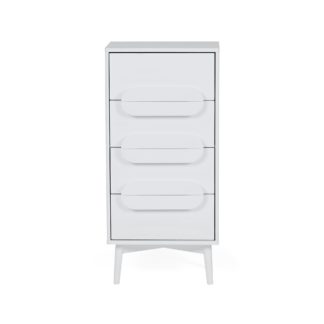 An Image of Anders 4 Drawer Tallboy White