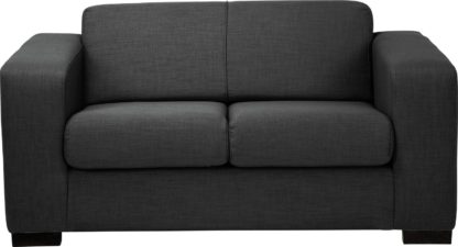 An Image of Habitat Ava Compact 2 Seater Fabric Sofa - Teal