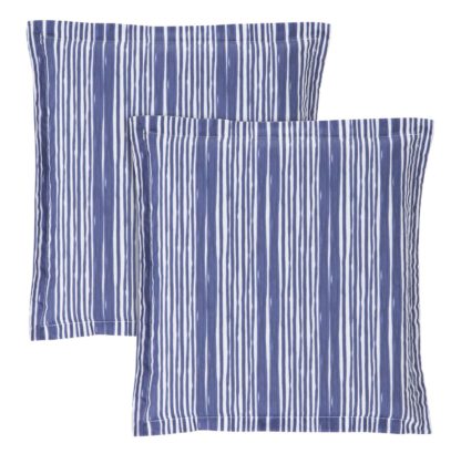 An Image of Argos Home 2 Garden Cushion Pads - Coastal Stripe