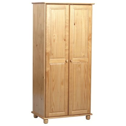 An Image of Sol Wooden Wardrobe Natural