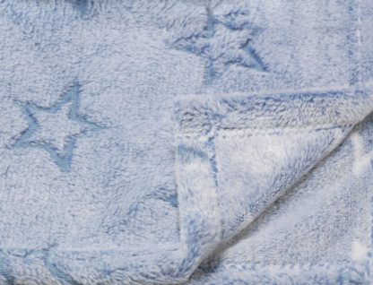 An Image of Argos Home Glow in the Dark Star Fleece - Blue