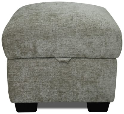 An Image of Argos Home Tammy Fabric Storage Footstool - Charcoal