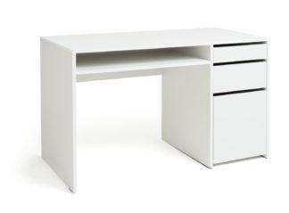 An Image of Habitat Pepper 2 Drawer Pedestal Desk - White