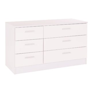 An Image of Ottawa White 6 Drawer Chest White