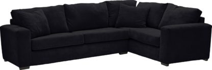 An Image of Habitat Eton Right Corner Fabric Sofa - Grey