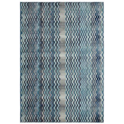 61738506eb49747f525bf9d48befdeef8af0895f4d68dcc87497a807f42afd38.jpg An Image of Asiatic Skye Striped Rectangle Rug - 120x80m - Blue