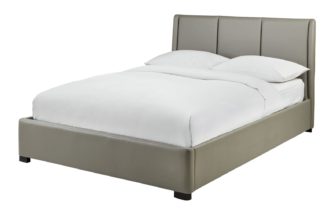 An Image of Habitat Austen Ottoman Double Bed Frame - Grey