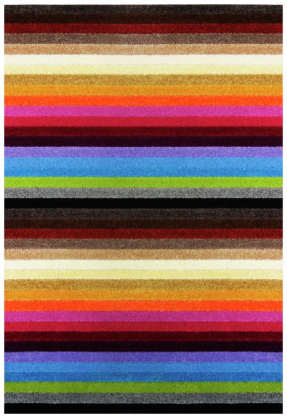 626455a9262d4f7d752a32801698b7826ee21f3abb2863e500e98df47771977c-1.jpg An Image of Linea Stripe Washable Runner - 200 x 66cm - Rainbow.