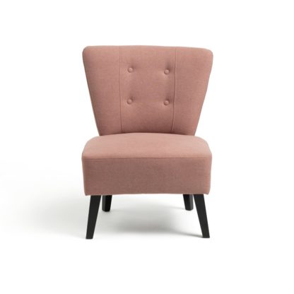 An Image of Habitat Delilah Fabric Cocktail Chair - Pink