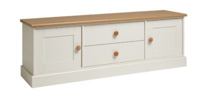 An Image of Habitat Winchester 2 Door 2 Drawer TV Unit- White