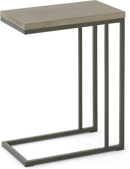 636e3eab56cef971110fddfac6d3c5ec1d33924320e39df5eb1c28795a47cbff.jpg An Image of Edson Garden Side Table, Cement and Metal