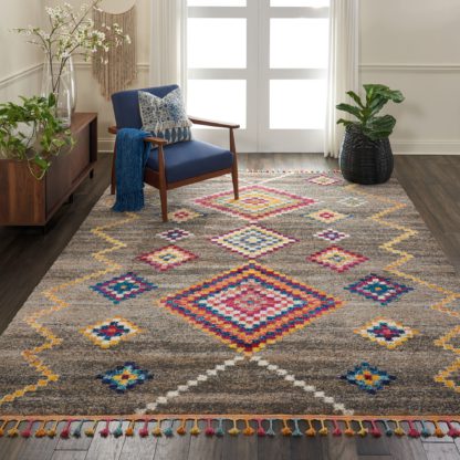 An Image of Nomad 5 Rug Grey