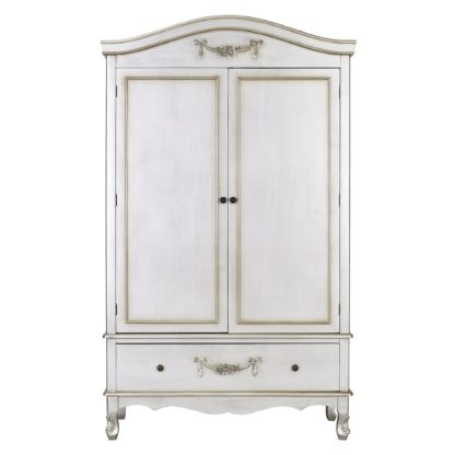 An Image of Toulouse Silver Double Wardrobe Silver