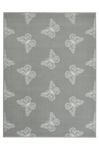 An Image of Homemaker Adorn Flutter Rug - 80x150cm - Grey