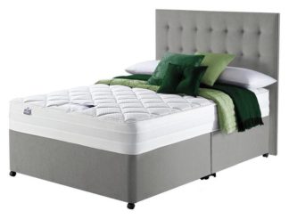 An Image of Silentnight Knightly 2000 Luxury Kingsize Divan Bed - Grey