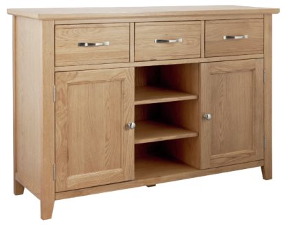 An Image of Argos Home Islington Large Oak Veneer Sideboard