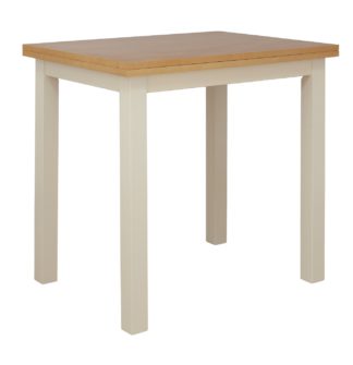 An Image of Habitat Chicago Extending 2 - 4 Seater Table - Two Tone