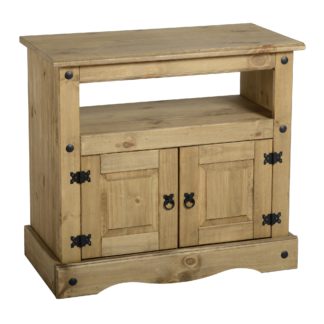 An Image of Corona Small TV Stand Natural