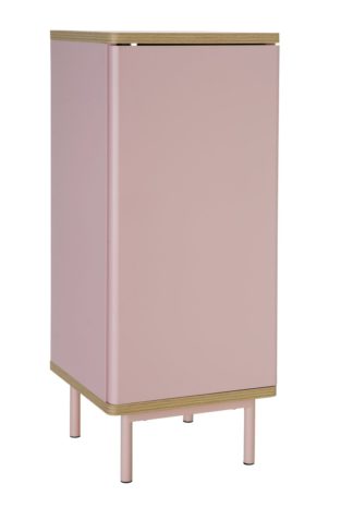 An Image of Habitat Freja 1 Door Cabinet - Pink