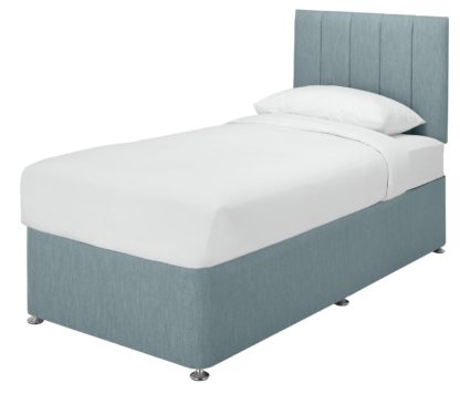 An Image of Argos Home Bircham Memory Kingszie Divan - Grey