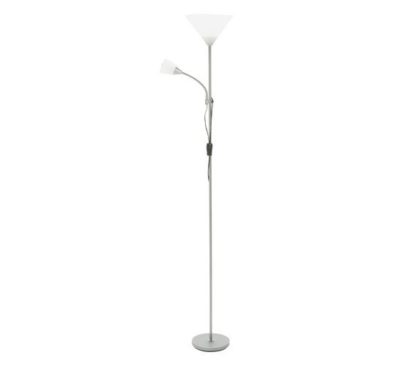 An Image of Argos Home Father and Child Floor Lamp - Silver