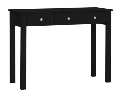 An Image of Habitat 3 Drawer Osaka Dressing Table Desk - Black