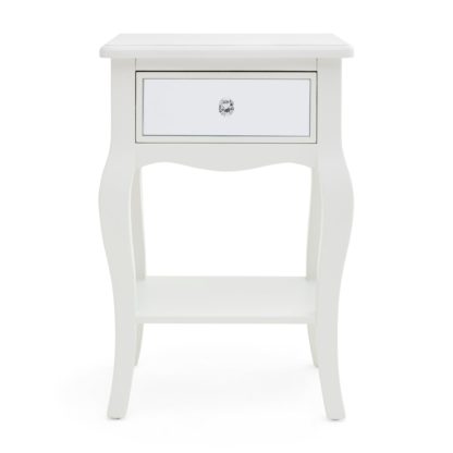 An Image of Palais Mirrored Ivory Nightstand Cream