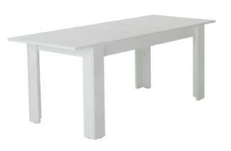 An Image of Habitat Miami Gloss Extending 8 Seater Dining Table-White