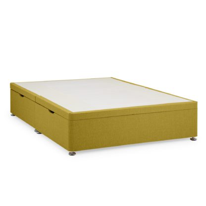 An Image of Dunelm Classic Linen Divan Base Ottoman Olive (Green)